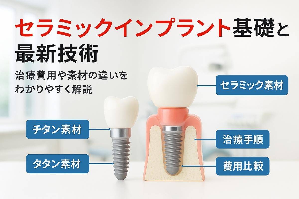セラミックインプラントの基礎知識と最新技術を歯科治療費用や素材比較で徹底解説