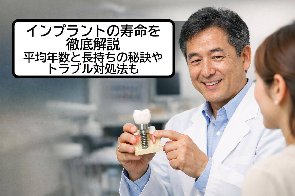 インプラントの寿命を徹底解説｜平均年数と長持ちの秘訣やトラブル対処法も