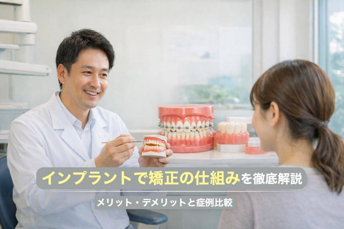 インプラントで矯正の仕組みを徹底解説｜メリット・デメリットと症例比較