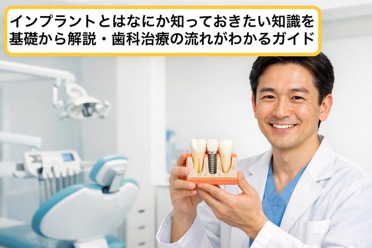 インプラントとはなにか知っておきたい知識を基礎から解説・歯科治療の流れがわかるガイド