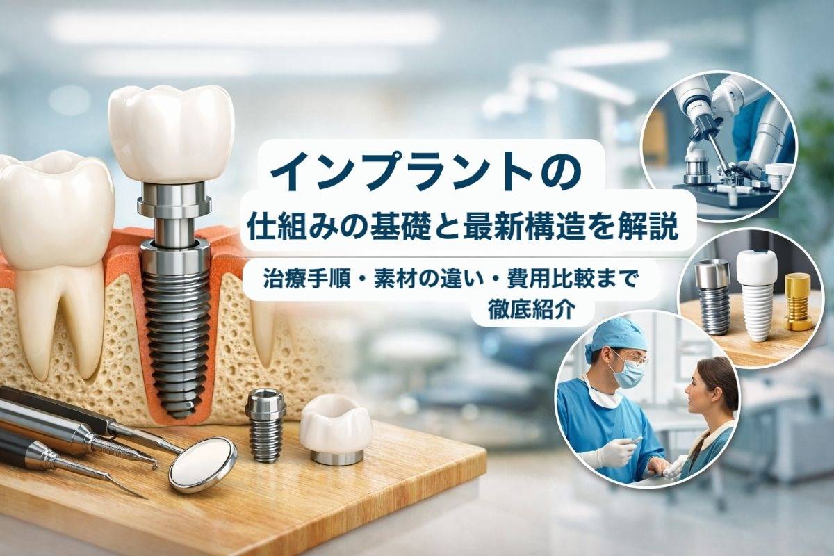 インプラントの仕組みの基礎と最新構造を解説|治療手順・素材の違い・費用比較まで徹底紹介
