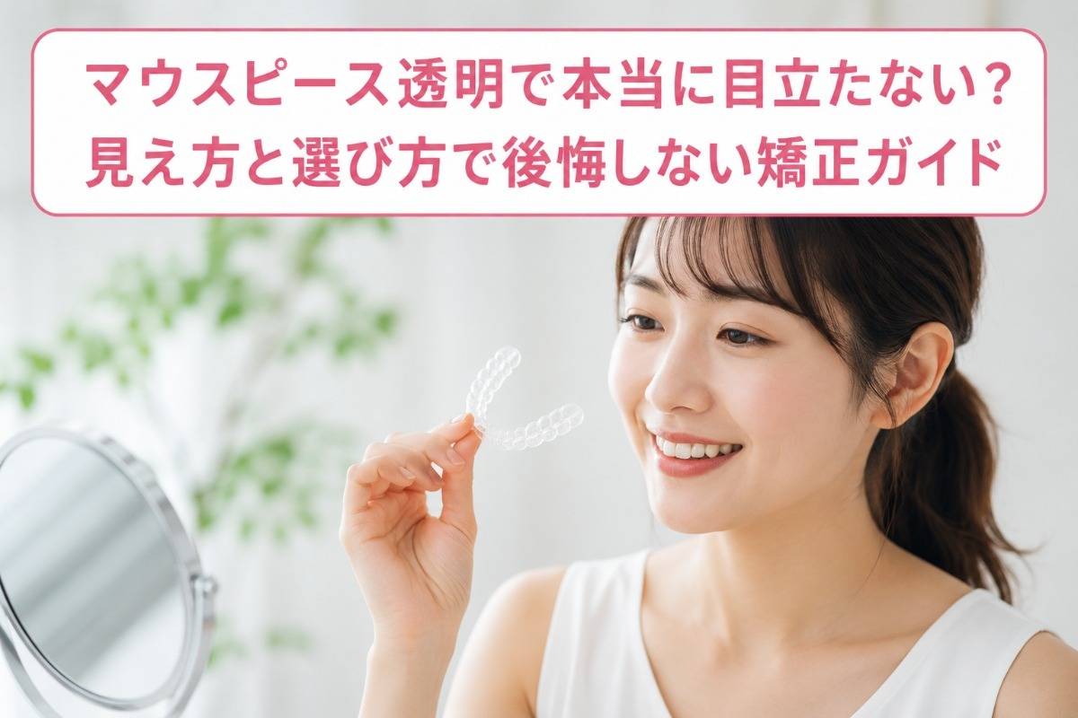 マウスピース透明で本当に目立たない?見え方と選び方で後悔しない矯正ガイド