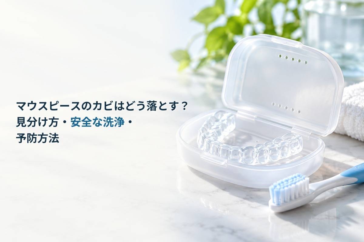 マウスピースのカビはどう落とす？見分け方・安全な洗浄・予防方法