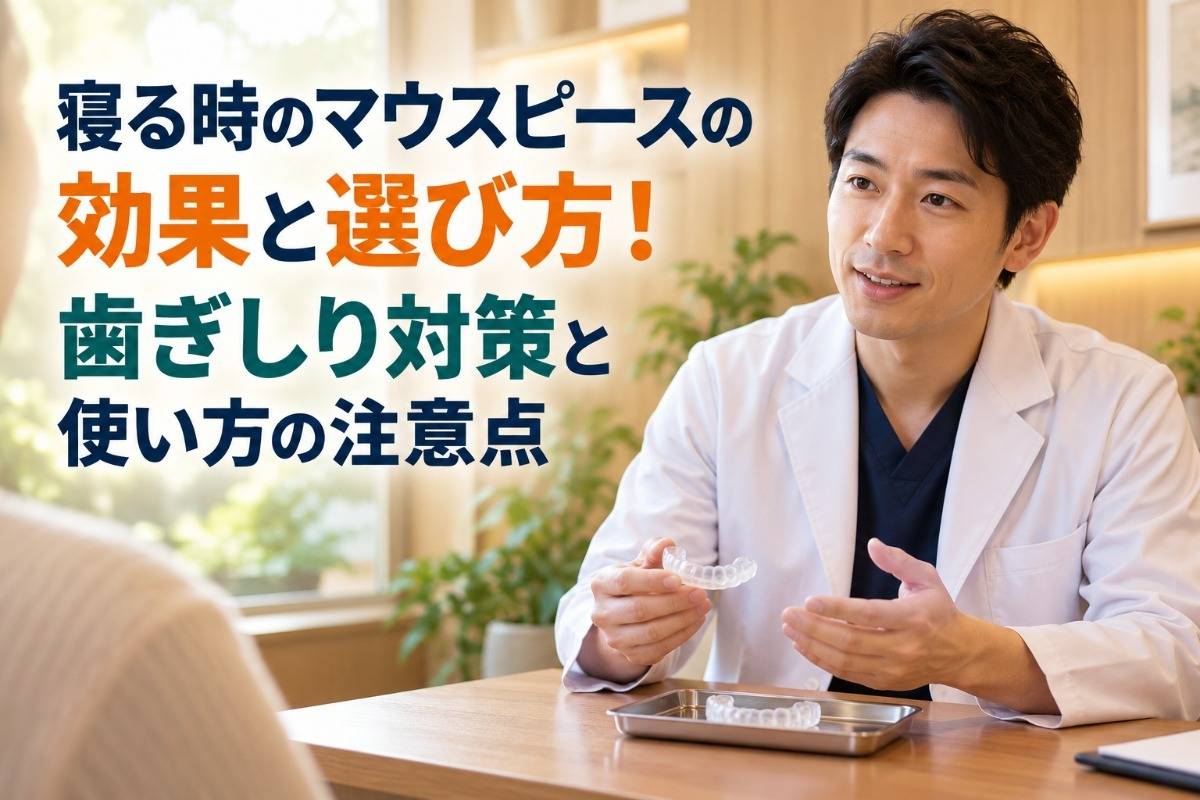 歯ぎしりにマウスピースは効果がある？歯を守る仕組みと選び方・使い方